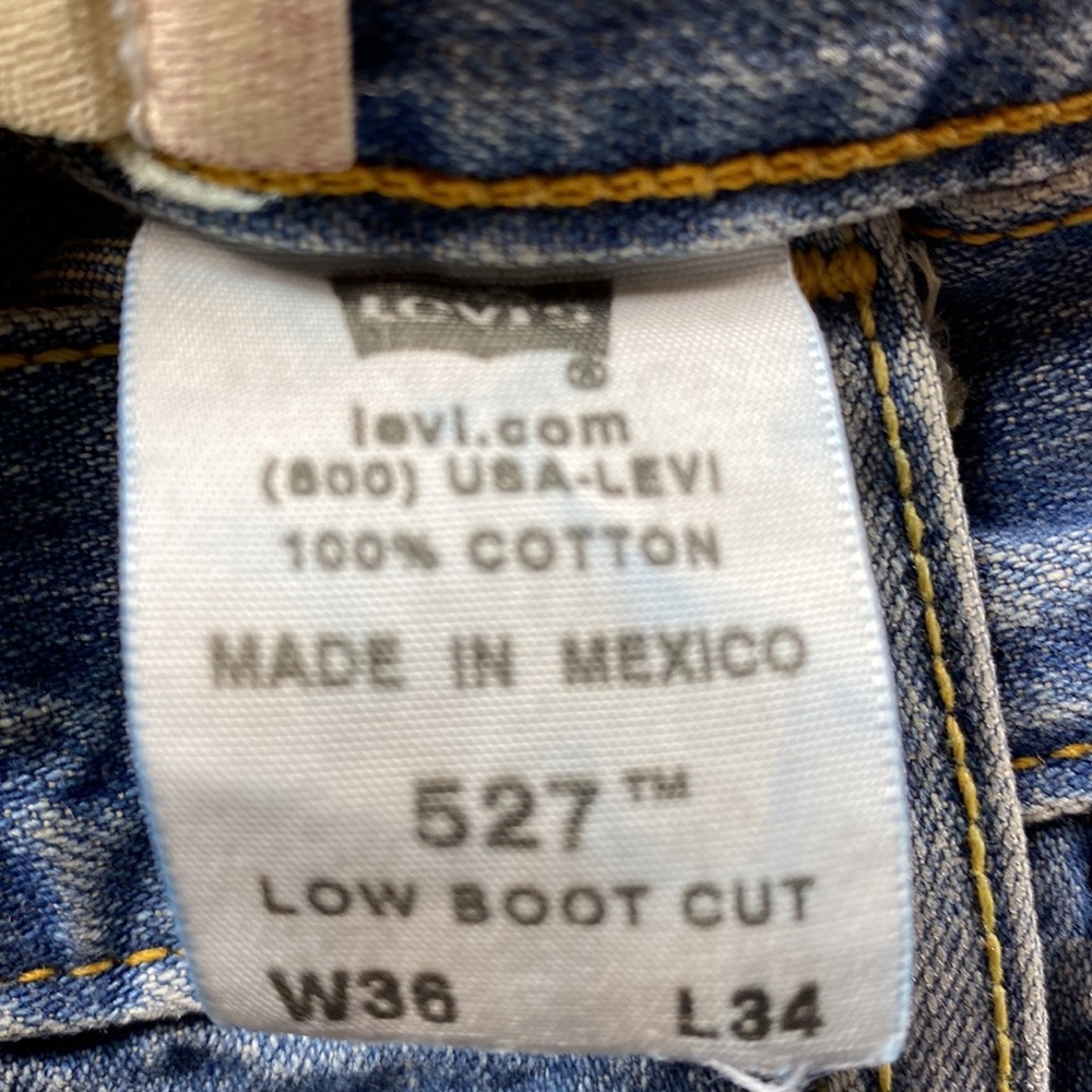 Levi’s Y2K 527 low rise boot fit denim jeans - Picture 9 of 9